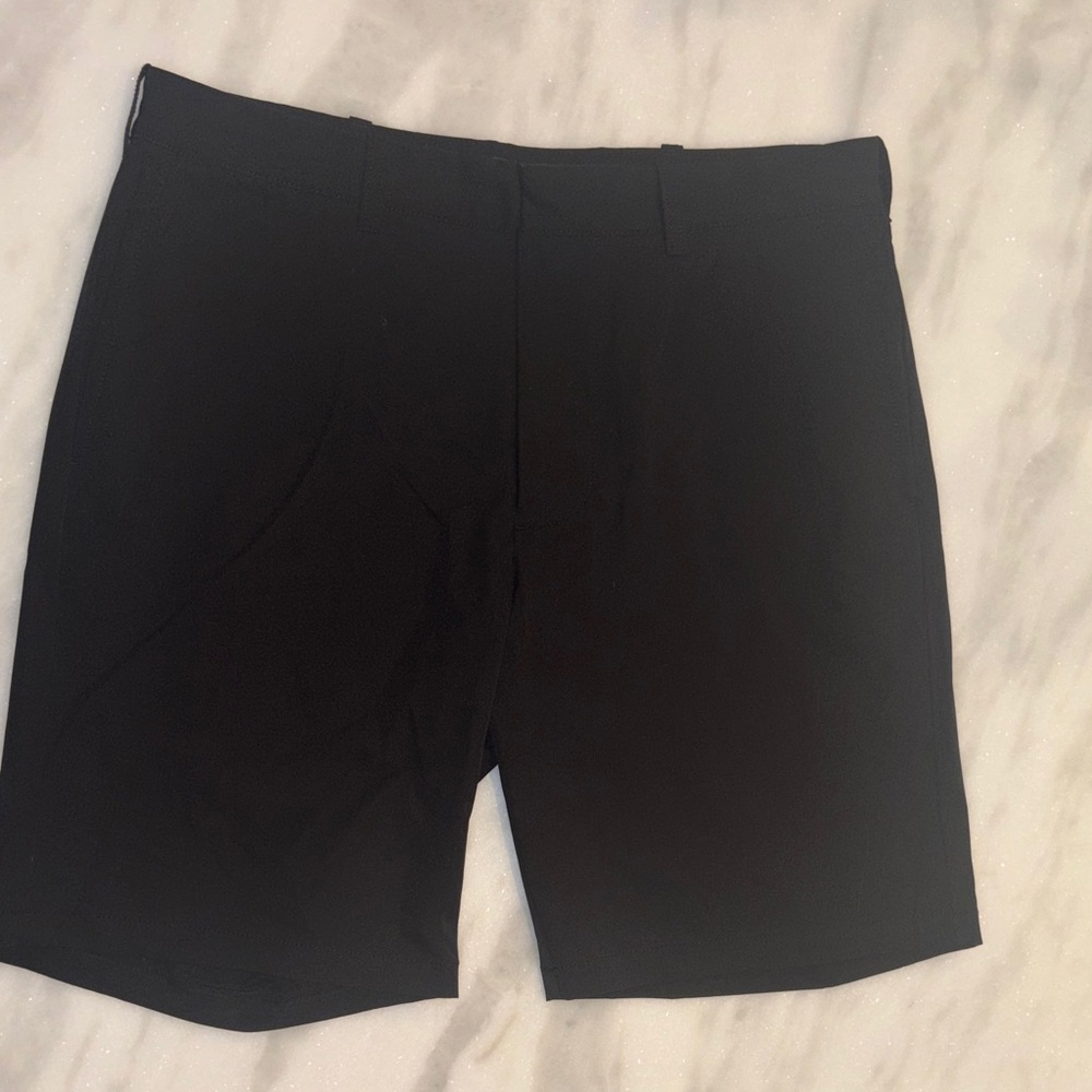 J. Crew Men's Black Flat Front Shorts